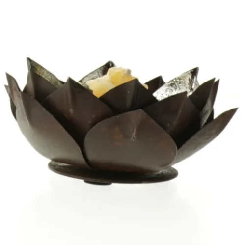 2 stk Dekorativ stearinlys og holder