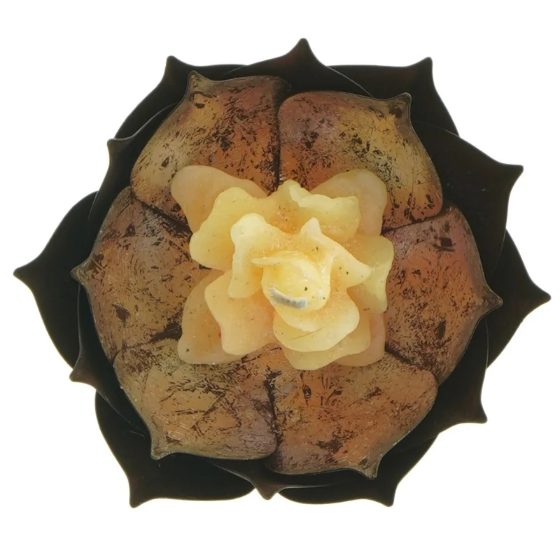 2 stk Dekorativ stearinlys og holder