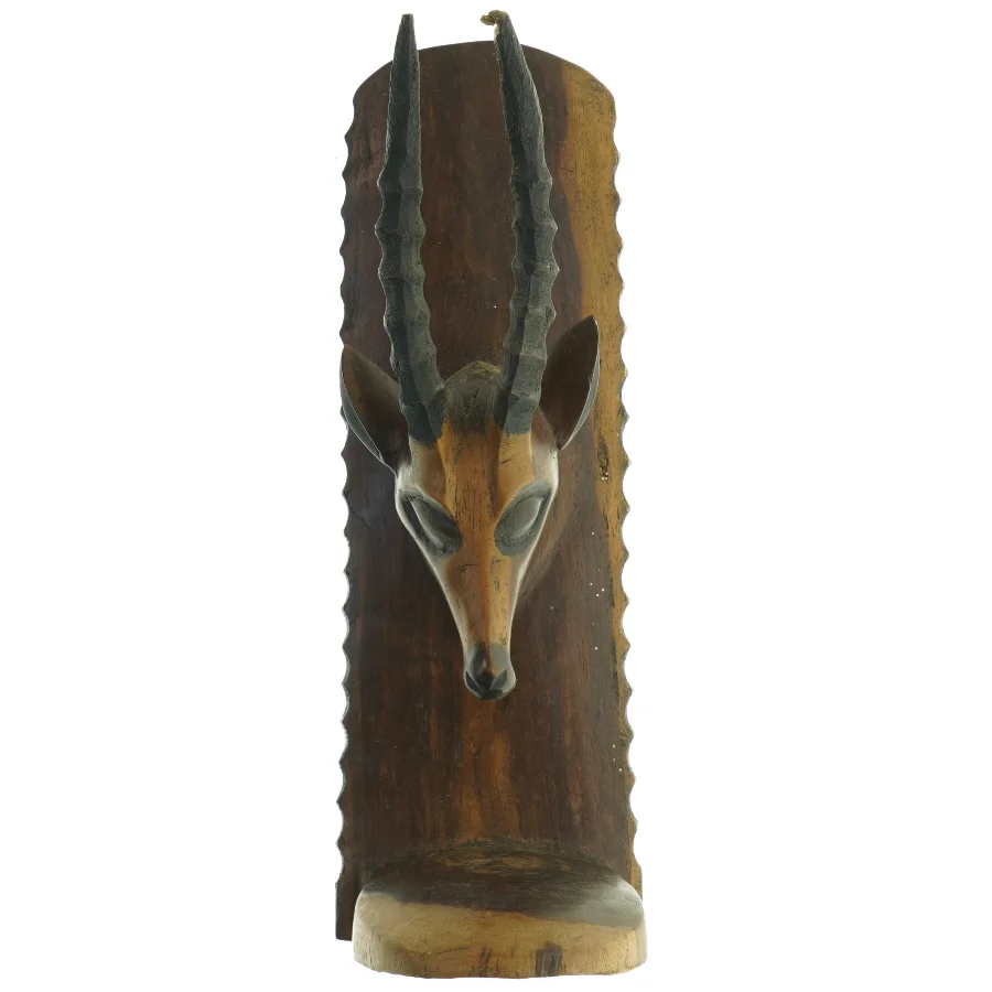 Bogstøtte med antilope (str. 30 x 10 cm)
