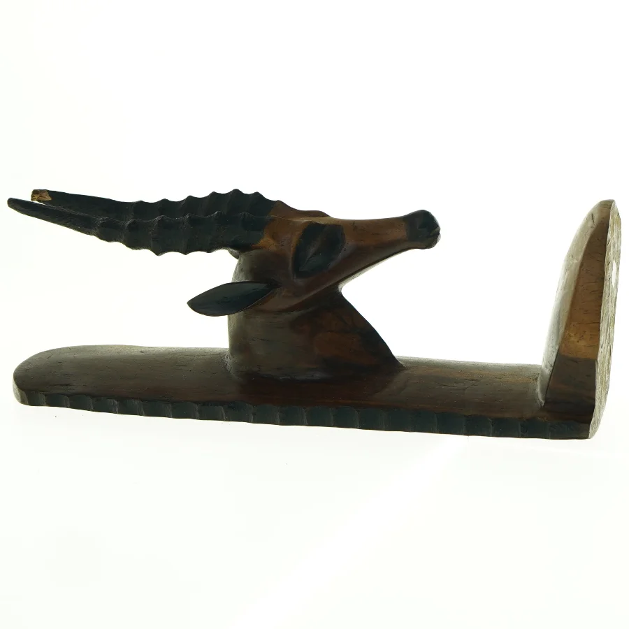 Bogstøtte med antilope (str. 30 x 10 cm)