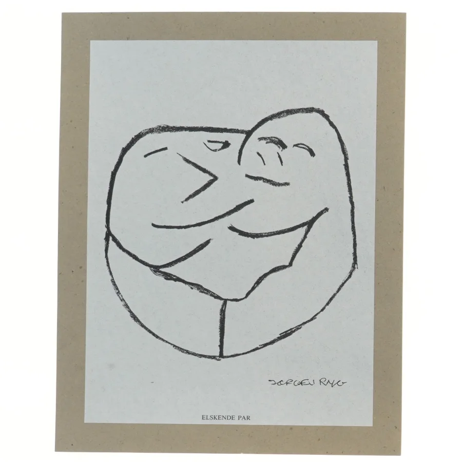 elskende par fra Jørgen Ryg (str. 30,5x24 cm)