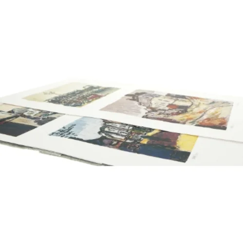 12 litografier af René Nielsen - The Whiteable Suite (40x50cm)