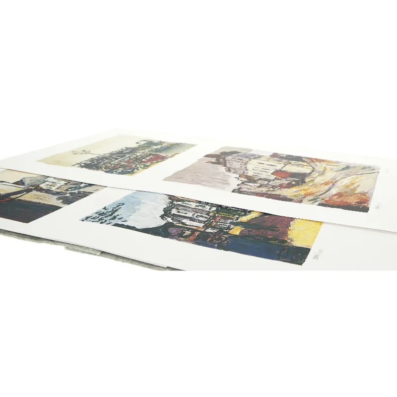 12 litografier af René Nielsen - The Whiteable Suite (40x50cm)