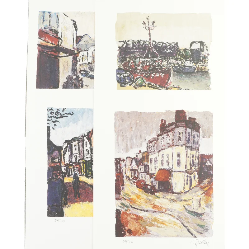 12 litografier af René Nielsen - The Whiteable Suite (40x50cm)