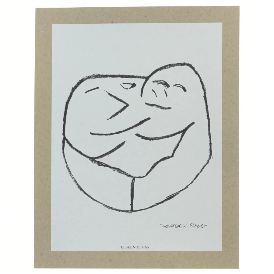 Elskende Par fra Jørgen Ryg (str. 30,5x24 cm)
