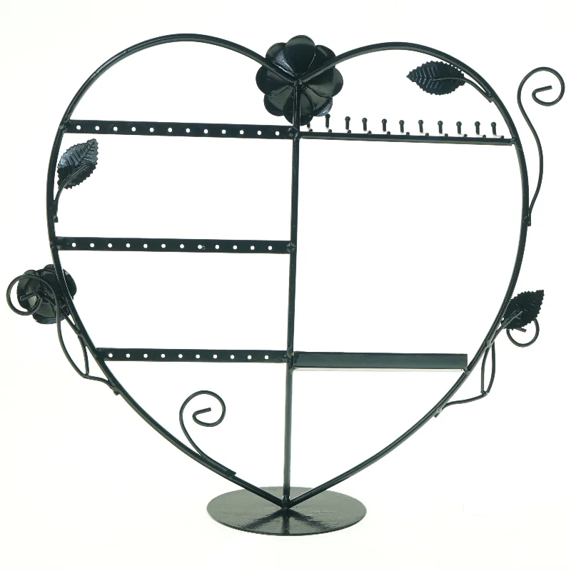 Metalsmykke stativ i form af et hjerte (str. 34 x 36 cm)