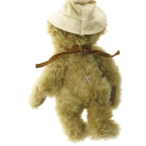 Vintage tøjbamse med bevægelige led (str. 35 cm)