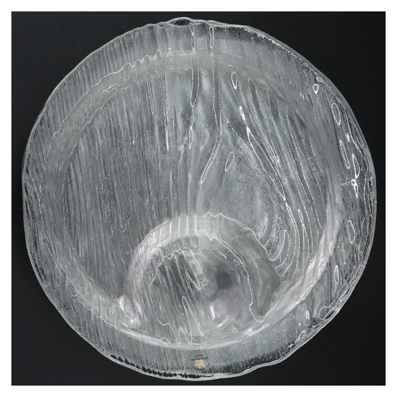 Glasfad, Ø 24 cm fra svenske Royal Krona (str. Ø. 24 cm) 6 stk 