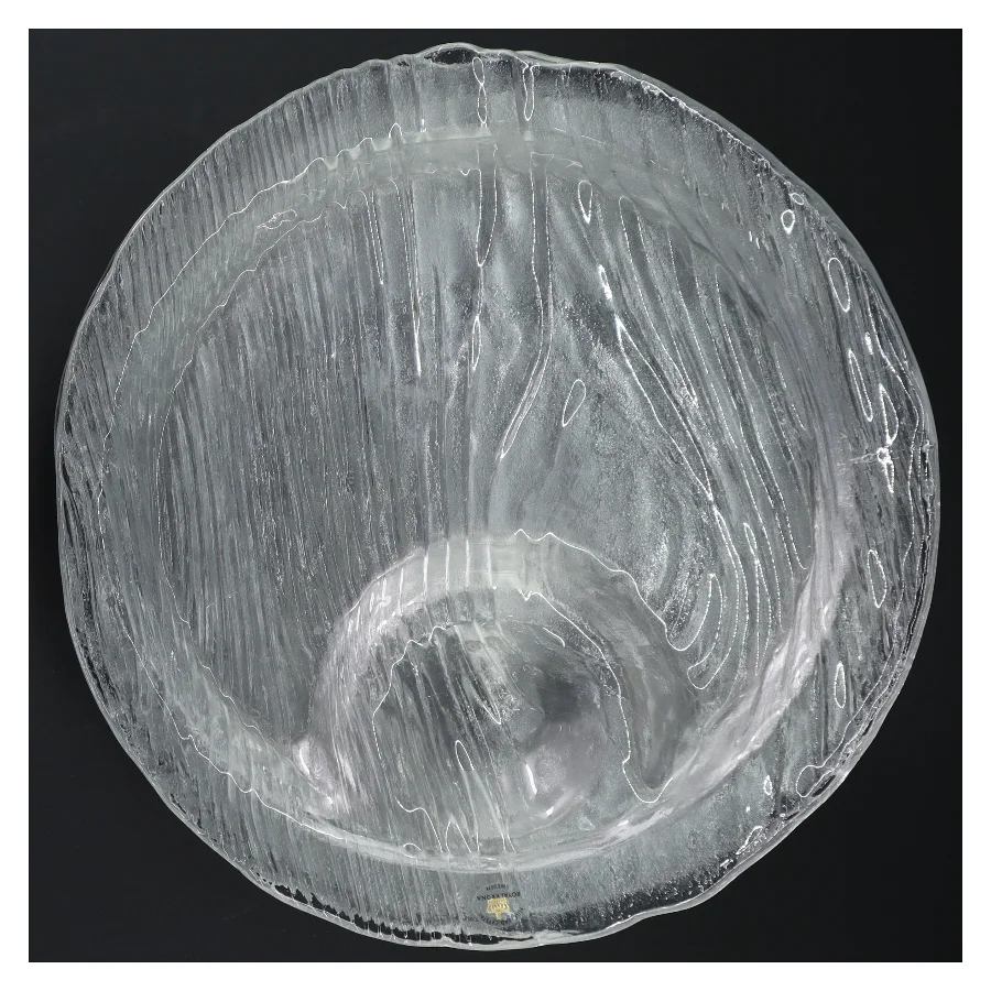 Glasfad, Ø 24 cm fra svenske Royal Krona (str. Ø. 24 cm) 6 stk 