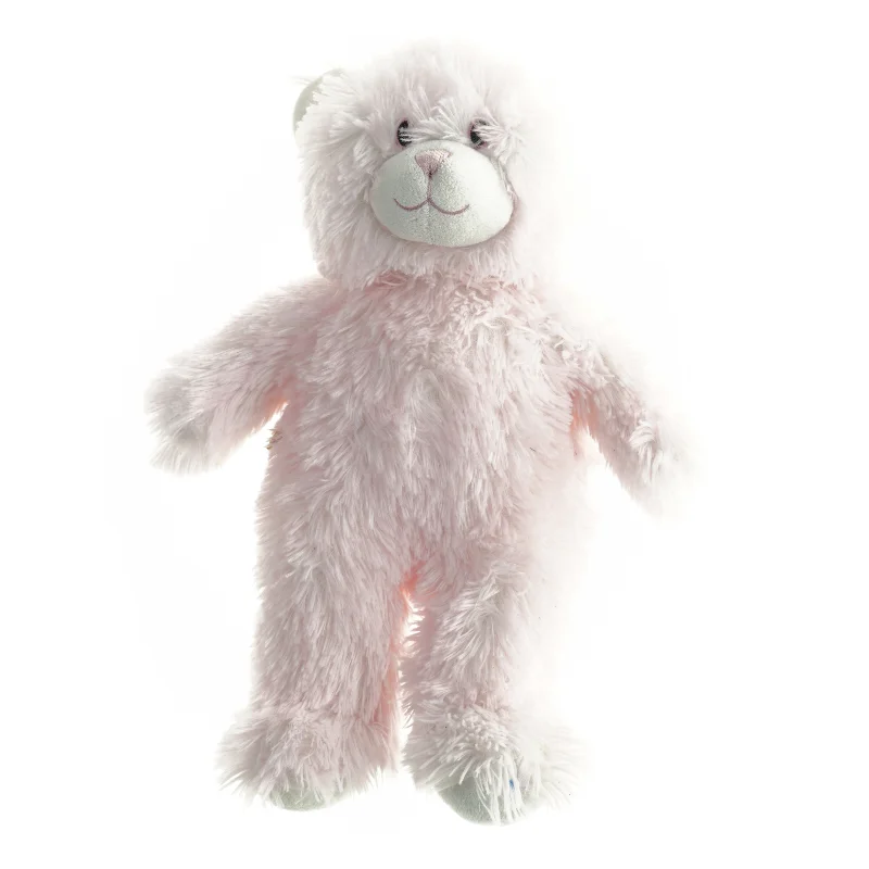 Builder Bear . Lyserød tøjdyrbamse (str. Længde. 37 cm)Bamsen har været i bad 🩷