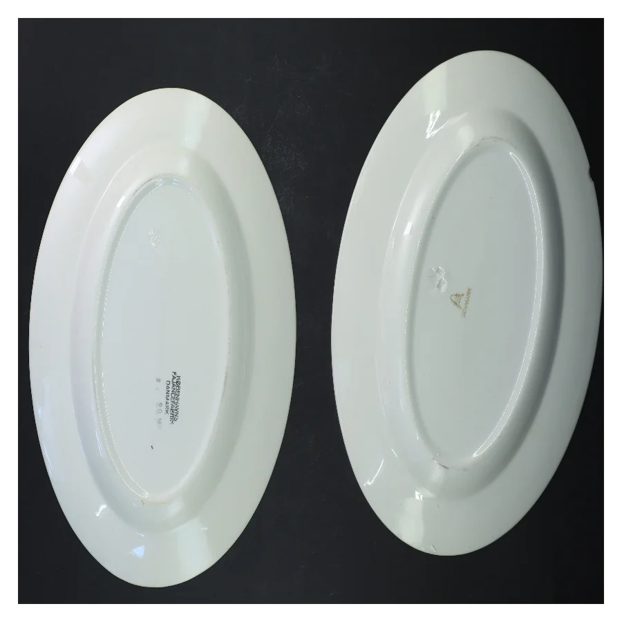 Snerle …Fajance fade med blomsterdesign (str. 28x20 cm) fra aluminia