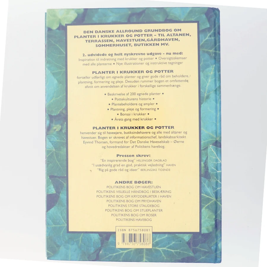 Planter i krukker og potter af Eyvind Thorsen (f. 1946) (Bog)