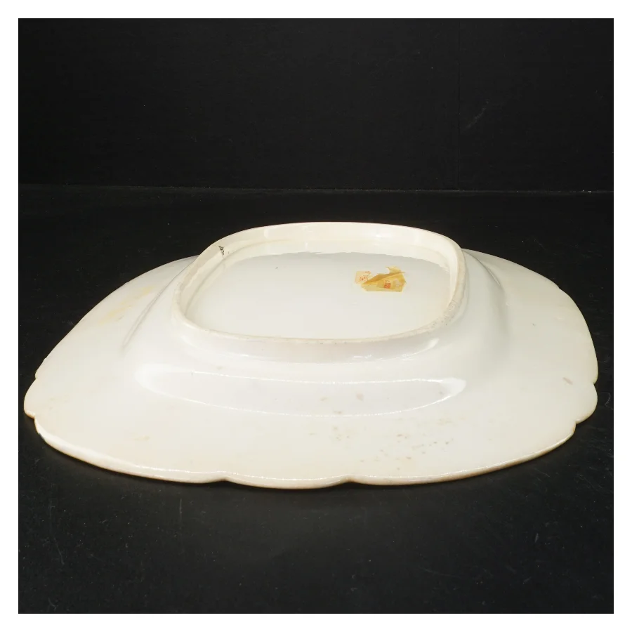 Antikt japansk unikt Porcelænsfad (str. 36 x 27 cm)