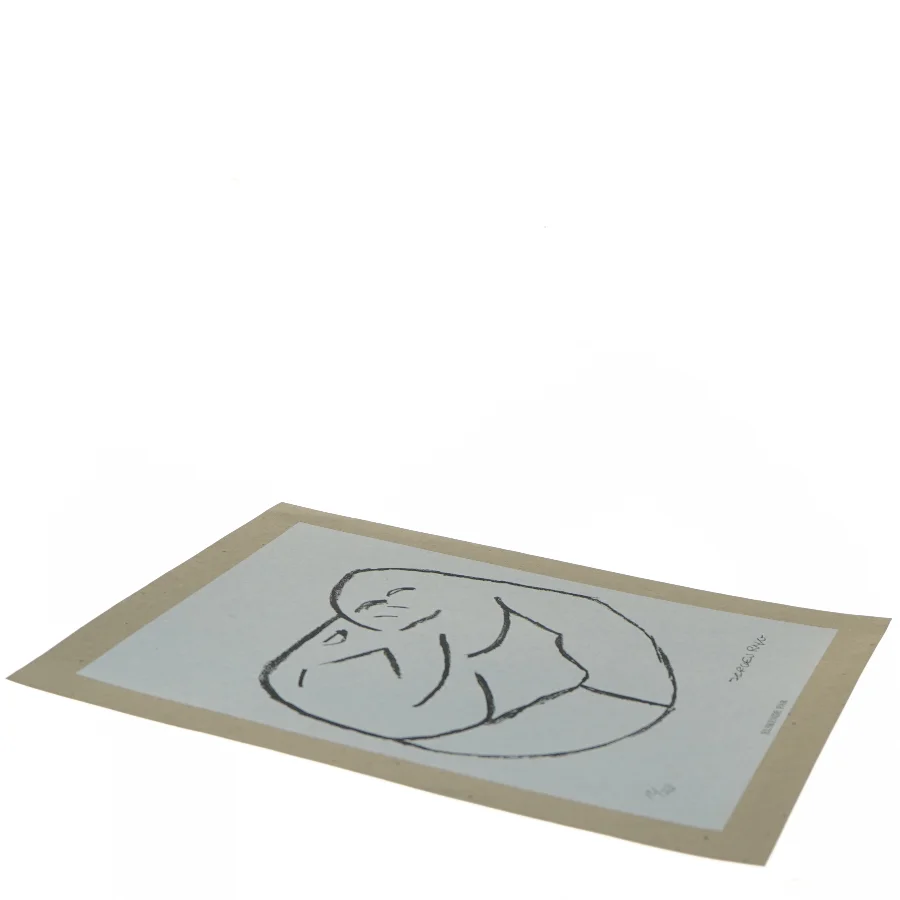 Kunsttryk: Elskende Par af Jørgen Ryg (str. 30,5x24 cm)