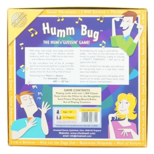 Humm bug fra Gifts Cheatwell Games (str. 27 x 7 cm)