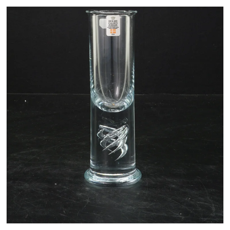 Smukt Holmegaard glas  (str. 16,5x5,5 cm)