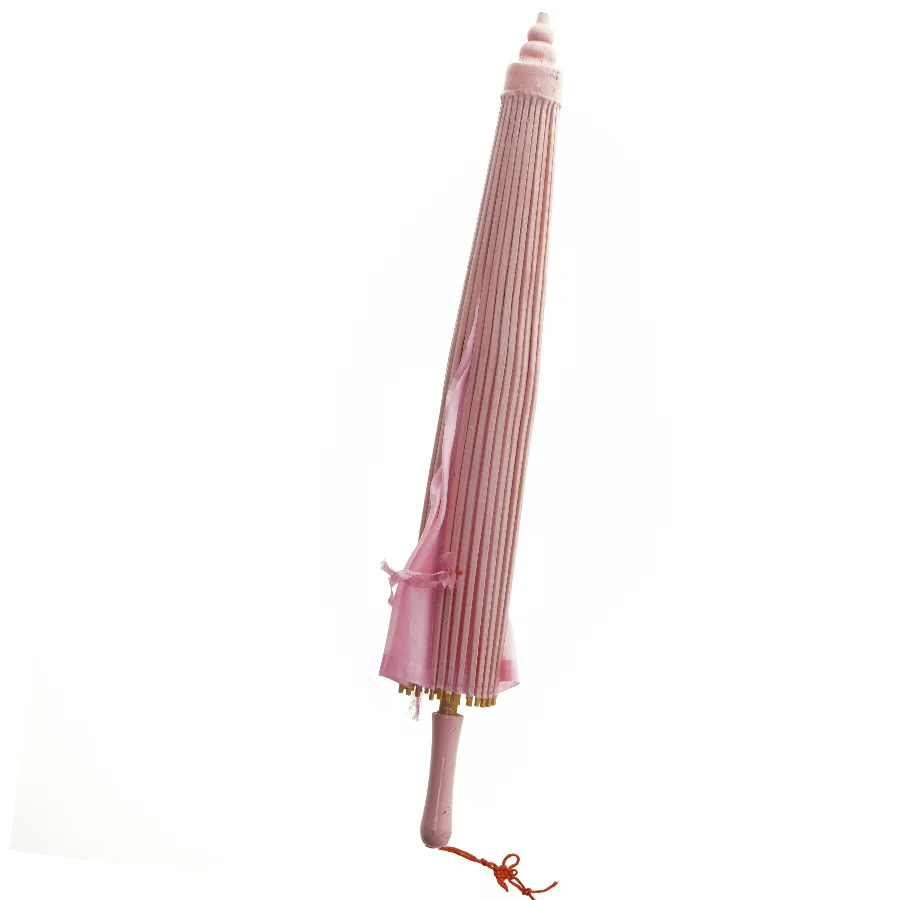 Sol Paraply med pink håndtag (str. 56 cm)
