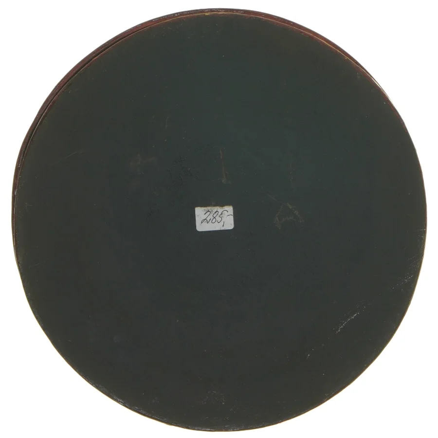 Dekorativ rund opbevaringsæske til smykker mm. (str. Ø 20 cm)