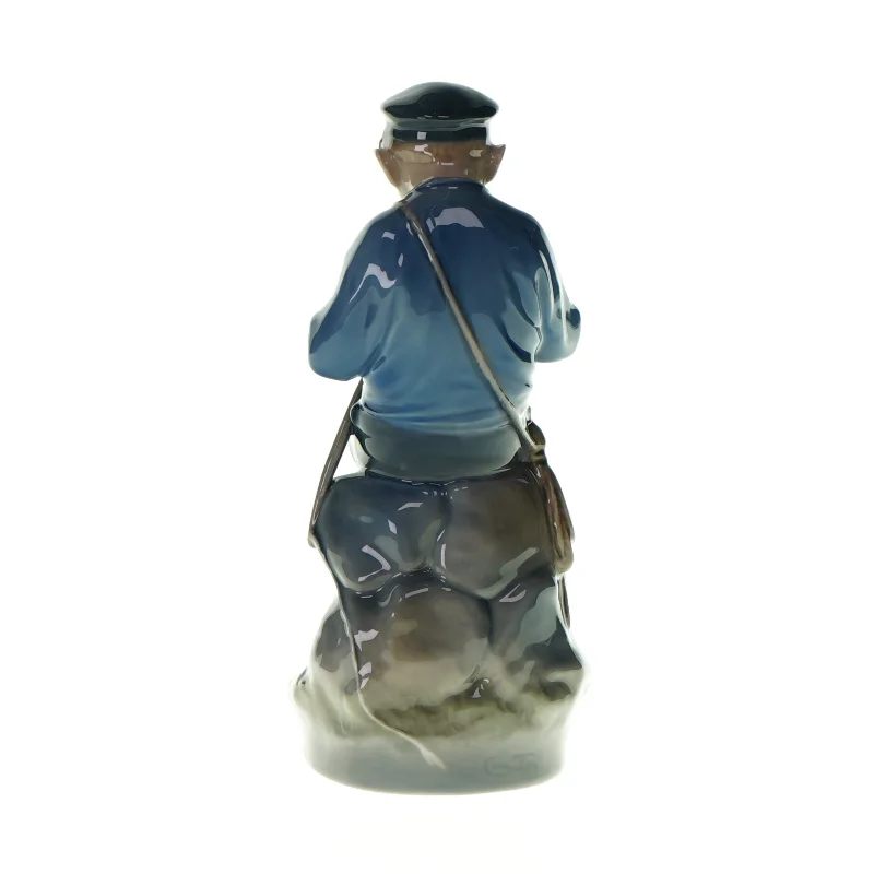 Porcelænsfigur af hyrdedreng fra Royal Copenhagen (str. H: 18 cm)