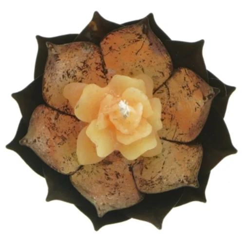  2 stk dekorativ lysestager med lys 