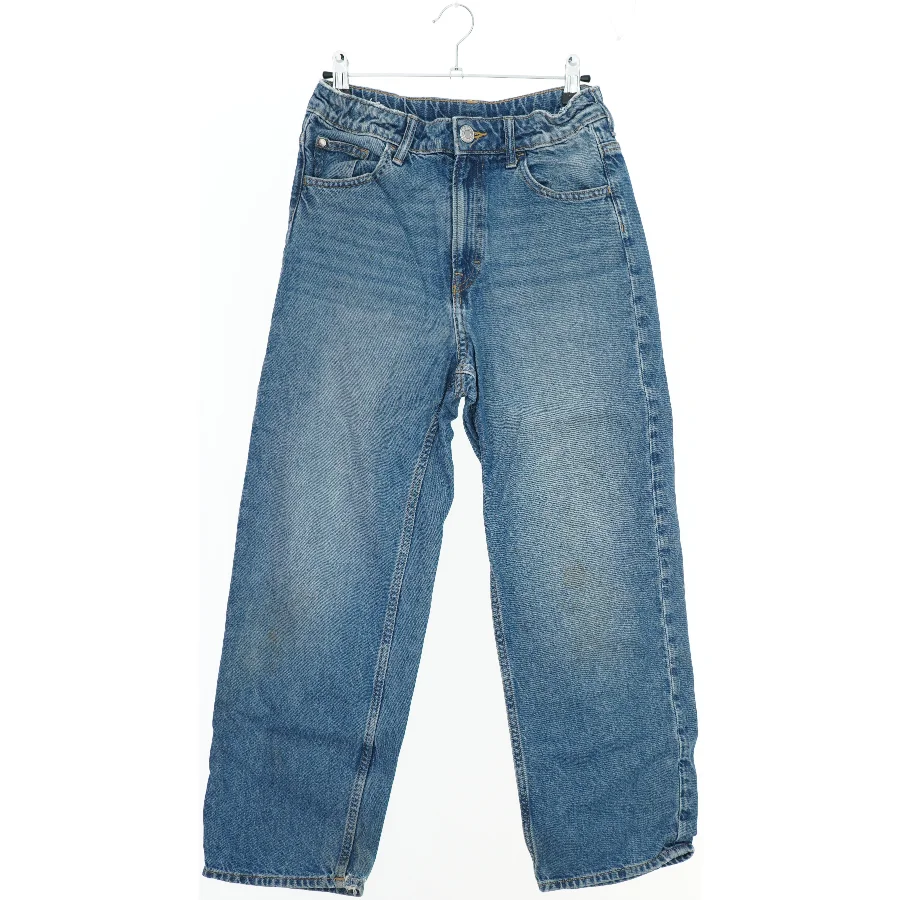 Blå denim bukser fra H&M (str. 152)