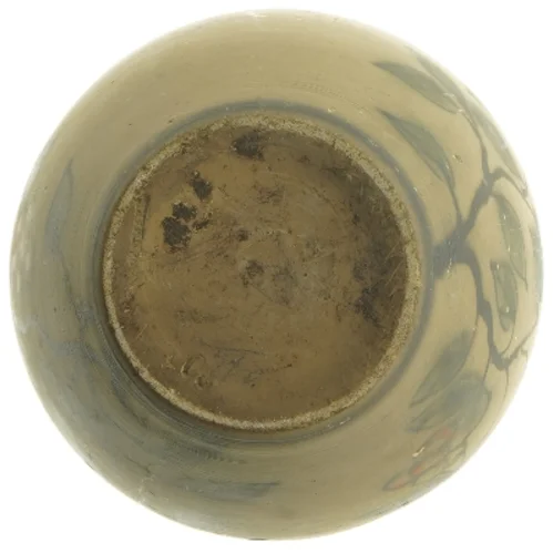 Dekoreret keramikvase (str. 18,5 cm)