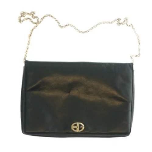 Taske i sort læder fra Bon Gout