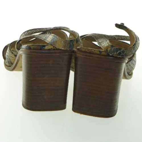 Slangeskinds sandaler med hæl fra Gabor (str. 41 )