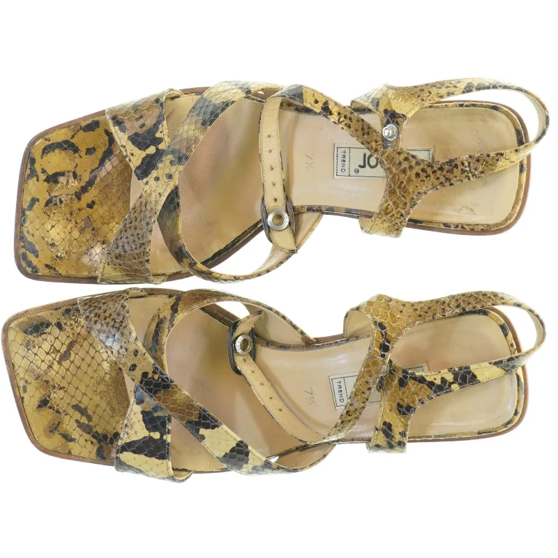 Slangeskinds sandaler med hæl fra Gabor (str. 41 )