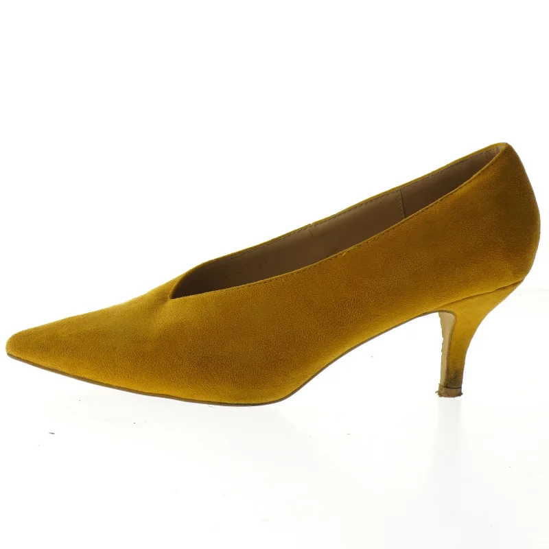 Gule stiletter i størrelse 40 (str. 40 )