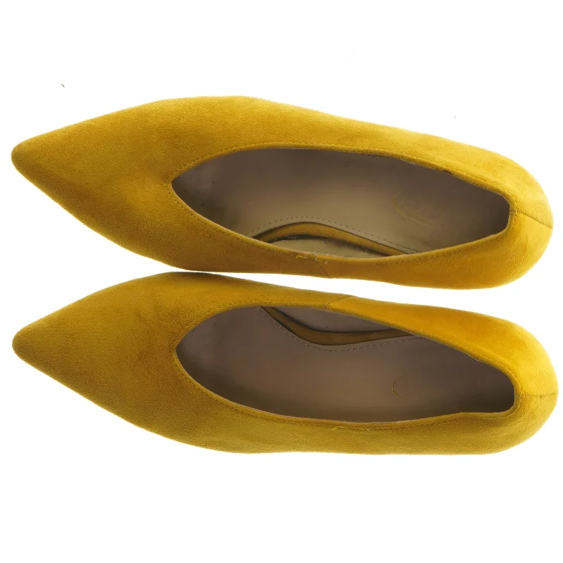 Gule stiletter i størrelse 40 (str. 40 )