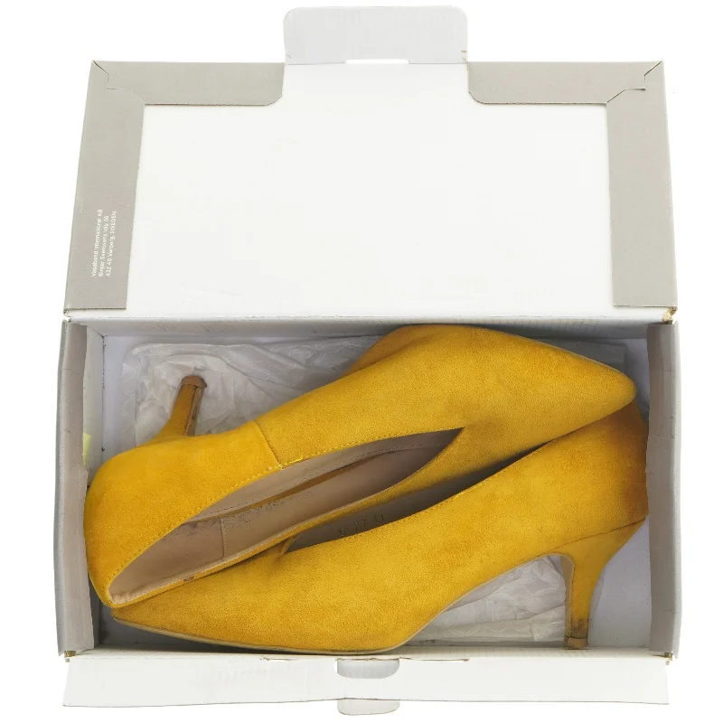 Gule stiletter i størrelse 40 (str. 40 )