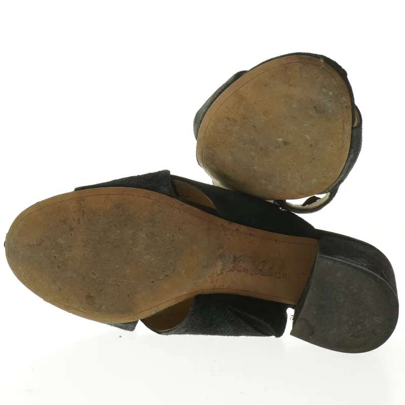 Kvinde sandaler sort med hæl (str. Længde, 25 cm)