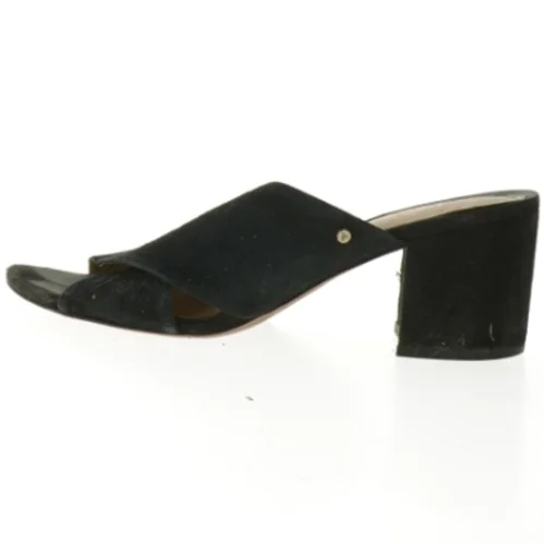 Kvinde sandaler sort med hæl (str. Længde, 25 cm)