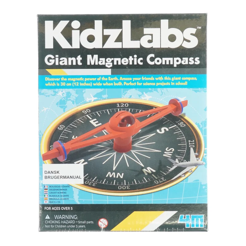 Kids laps giant magnetic compas