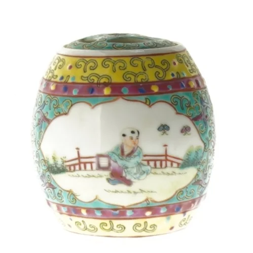 Dekorativt porcelæns æg (str. 7,5 cm)