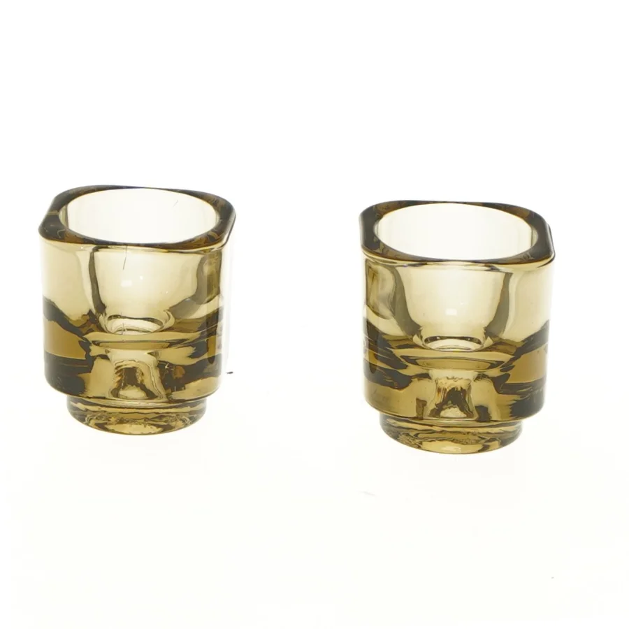 Tea light holdere i glas (str. 2 stk 5x5,5 cm)