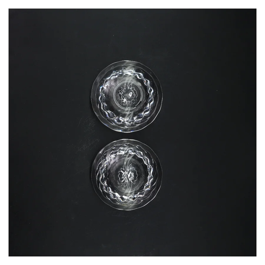 Glas lysestager (str. Ø 10 cm)