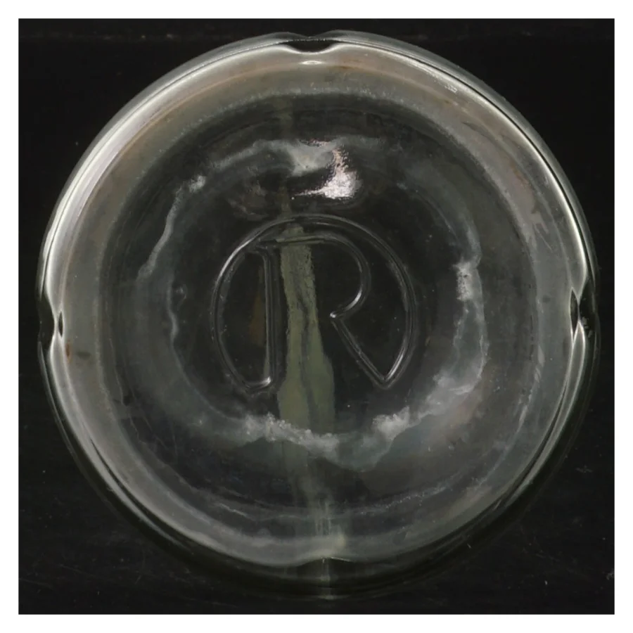 Glasflaske med sølvtop fra Rosendahl (str. 34 cm)