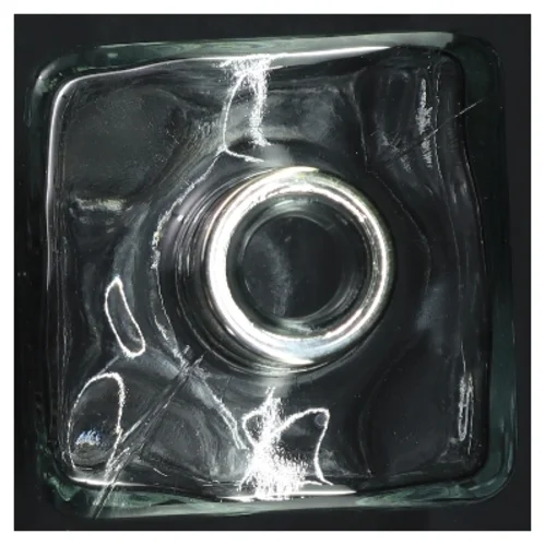 Scotch flaske med metal låg (str. 20 cm)