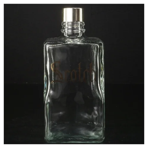 Scotch flaske med metal låg (str. 20 cm)