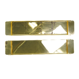 Messinghænger til musikinstrument (str. 45,5x9,5 cm)