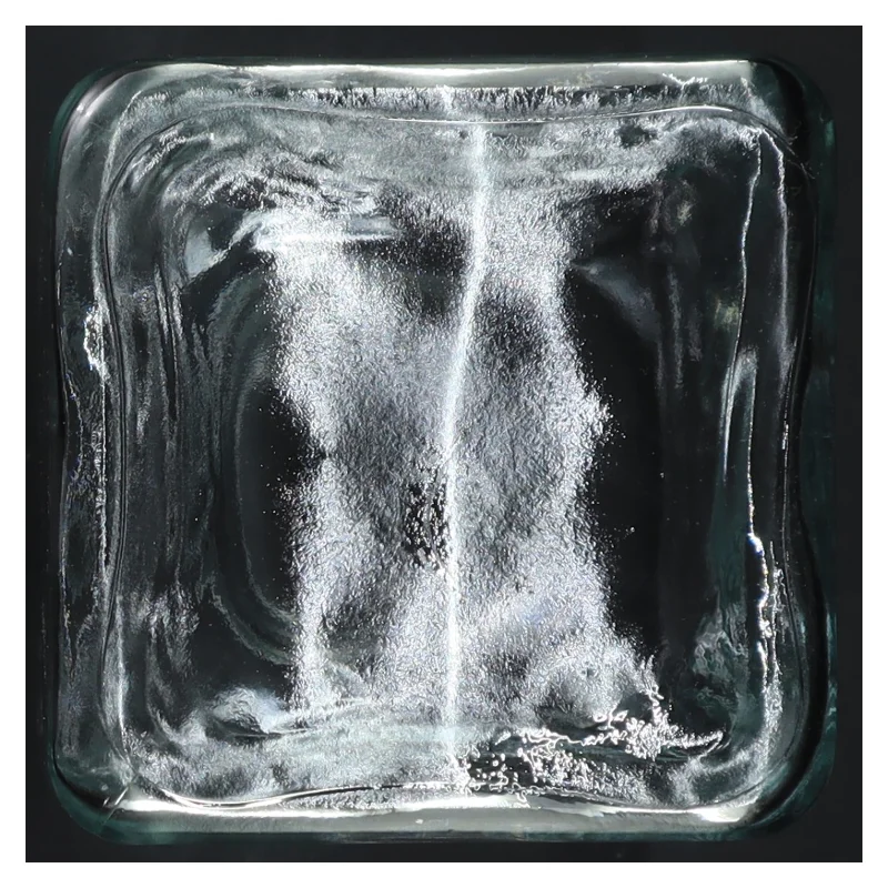 Glasflaske med indgravering (str. 20,5 cm)