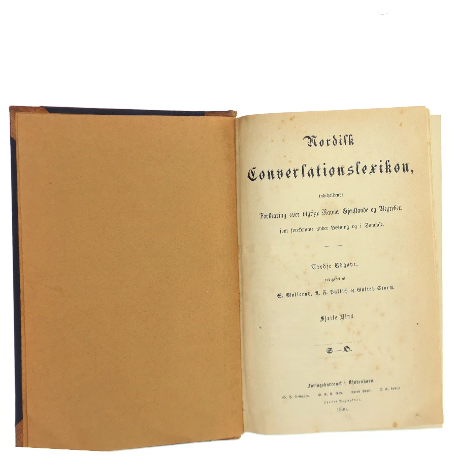 Nordisk Conversationslexikon af B. Mollerup, A. V. Willis, Gustav Storm (Bog)