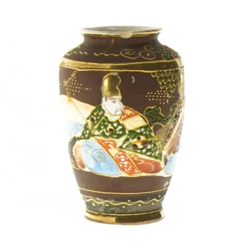 Dekorativ vase med figurer (str. 9 cm)