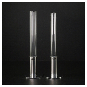 To moderne lysestager fra Herstal (str. 27 cm)