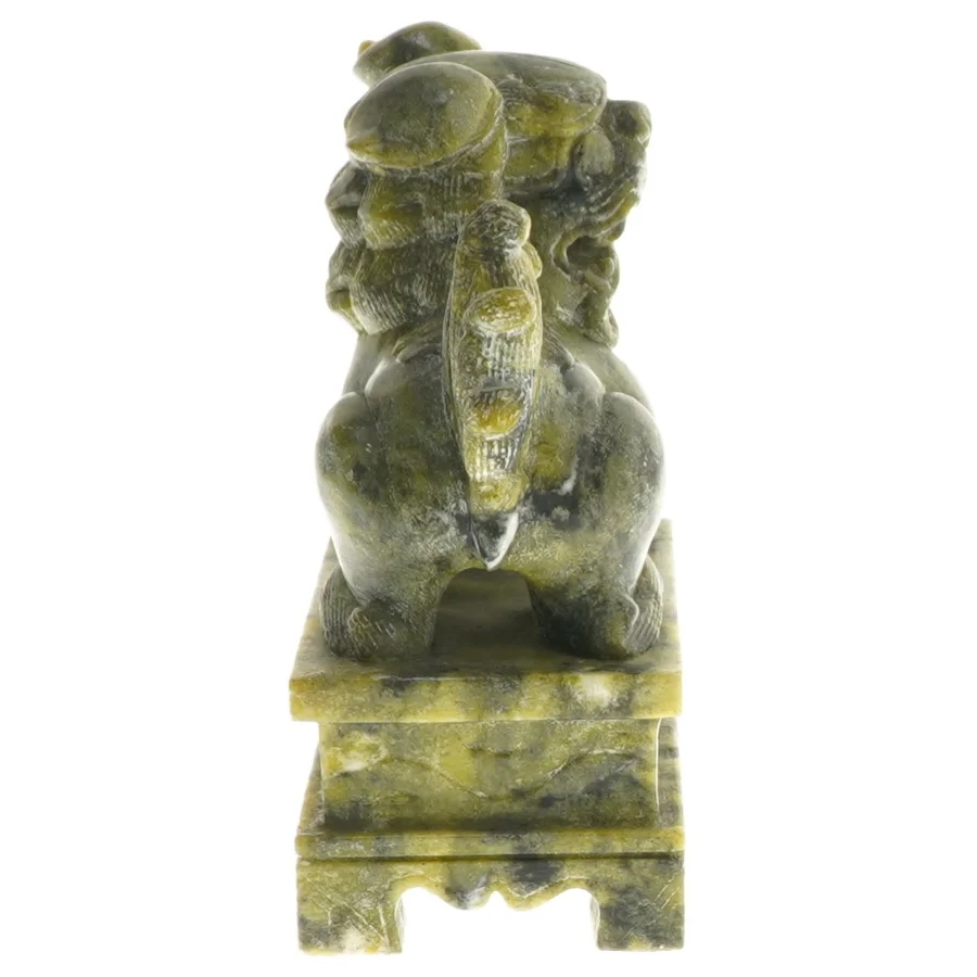 Jade skulptur af foo hund (str. 10,5 cm)