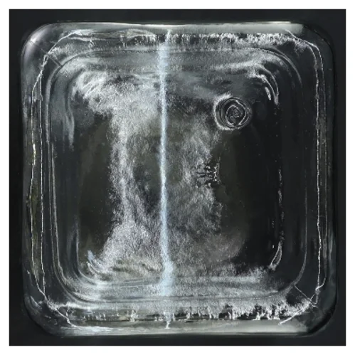 Bourbon flaske med guldlåg (str. 20 cm)