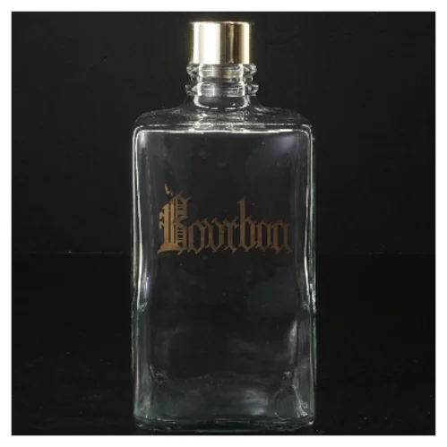 Bourbon flaske med guldlåg (str. 20 cm)