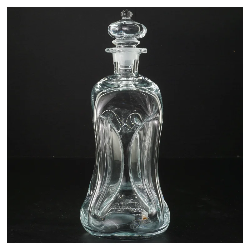 Glaskaraffel med låg (str. 26 cm)